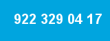 922 329 04 17 922 329 04 17